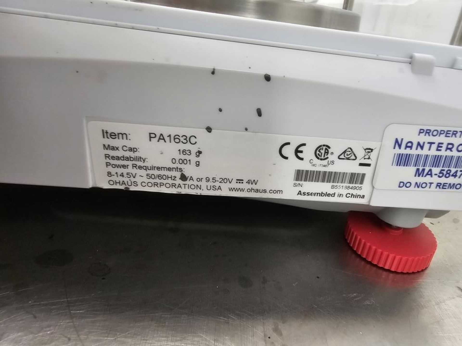 Ohaus 163g Analytical Balance - Image 4 of 4