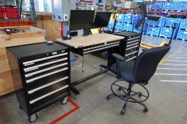 Mobile Bench, Tool Boxes, Fan