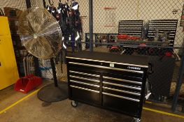 Husky Mobile Tool Box Work Bench & Fan