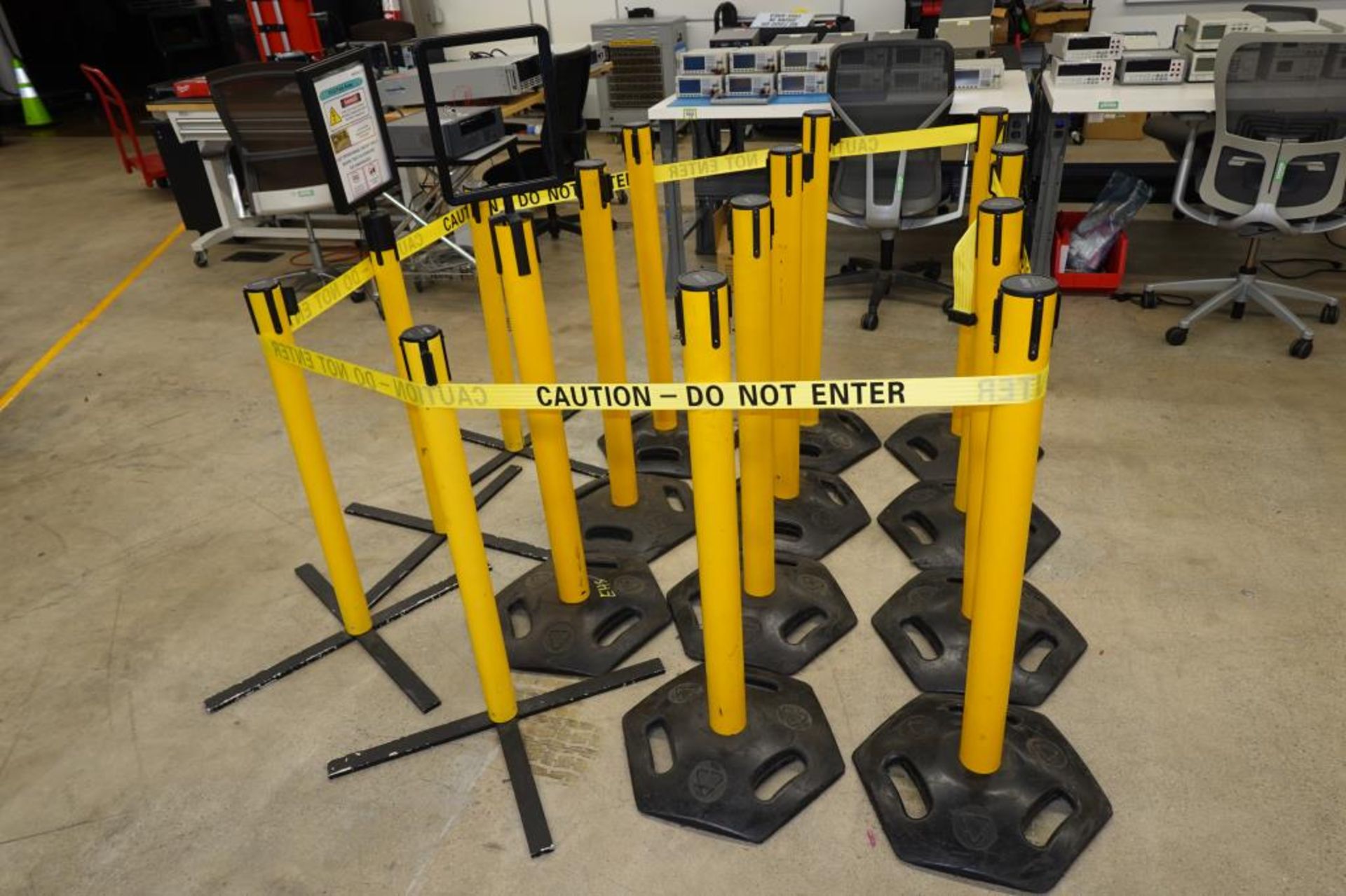 Yellow "Do Not Enter" Stanchions - Image 2 of 5