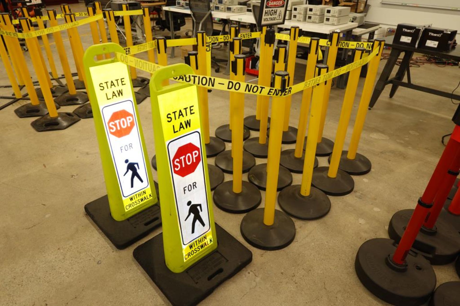 Yellow "Do Not Enter" Stanchions - Image 2 of 5