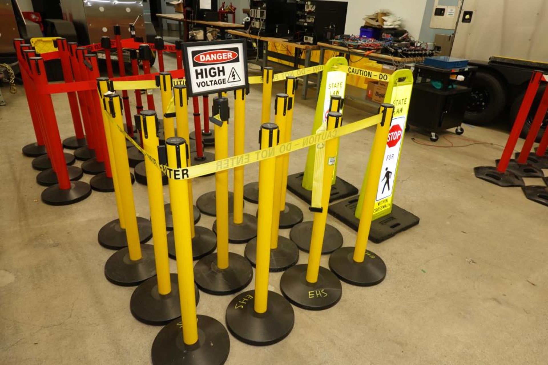 Yellow "Do Not Enter" Stanchions - Image 4 of 5