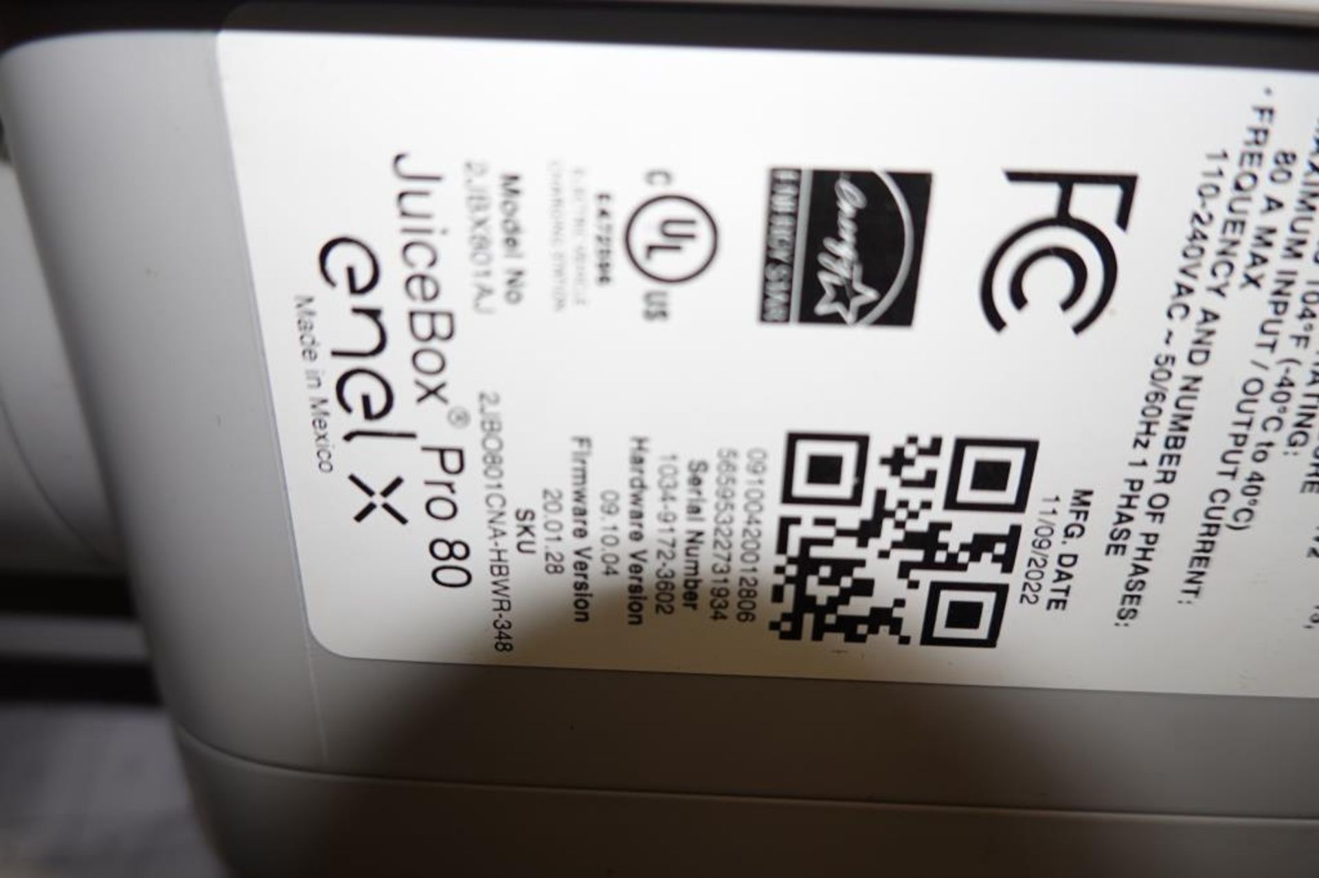 80-Amp EV Charging Station. - Image 5 of 6