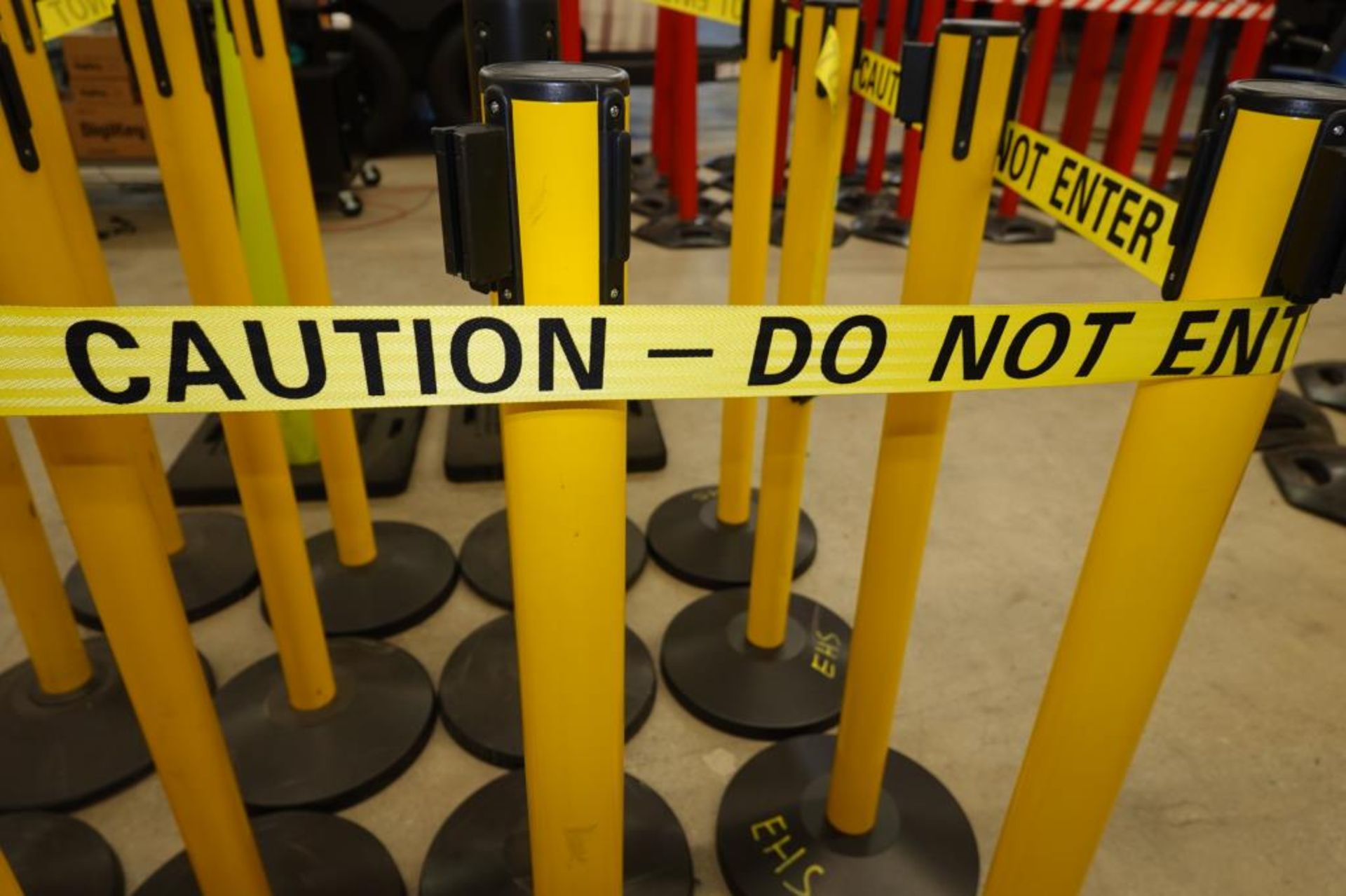 Yellow "Do Not Enter" Stanchions - Image 5 of 5