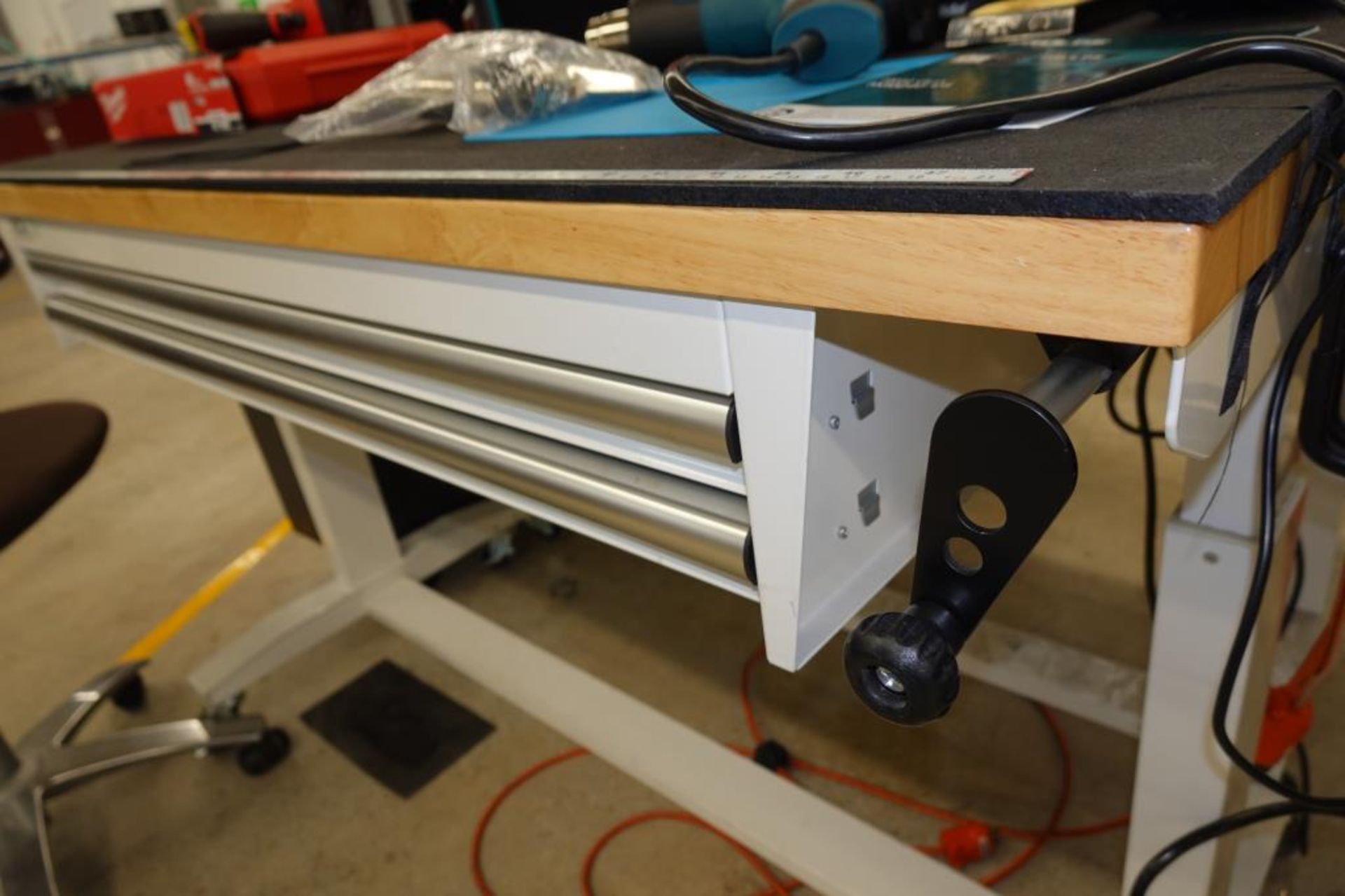 Adjustable Height Workbenches, Chairs, Toolbox - Image 4 of 19
