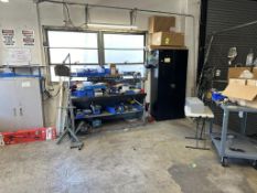 Work Bench and Cabinets with Contents