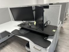 Dual Monitor Standing Desk Converter