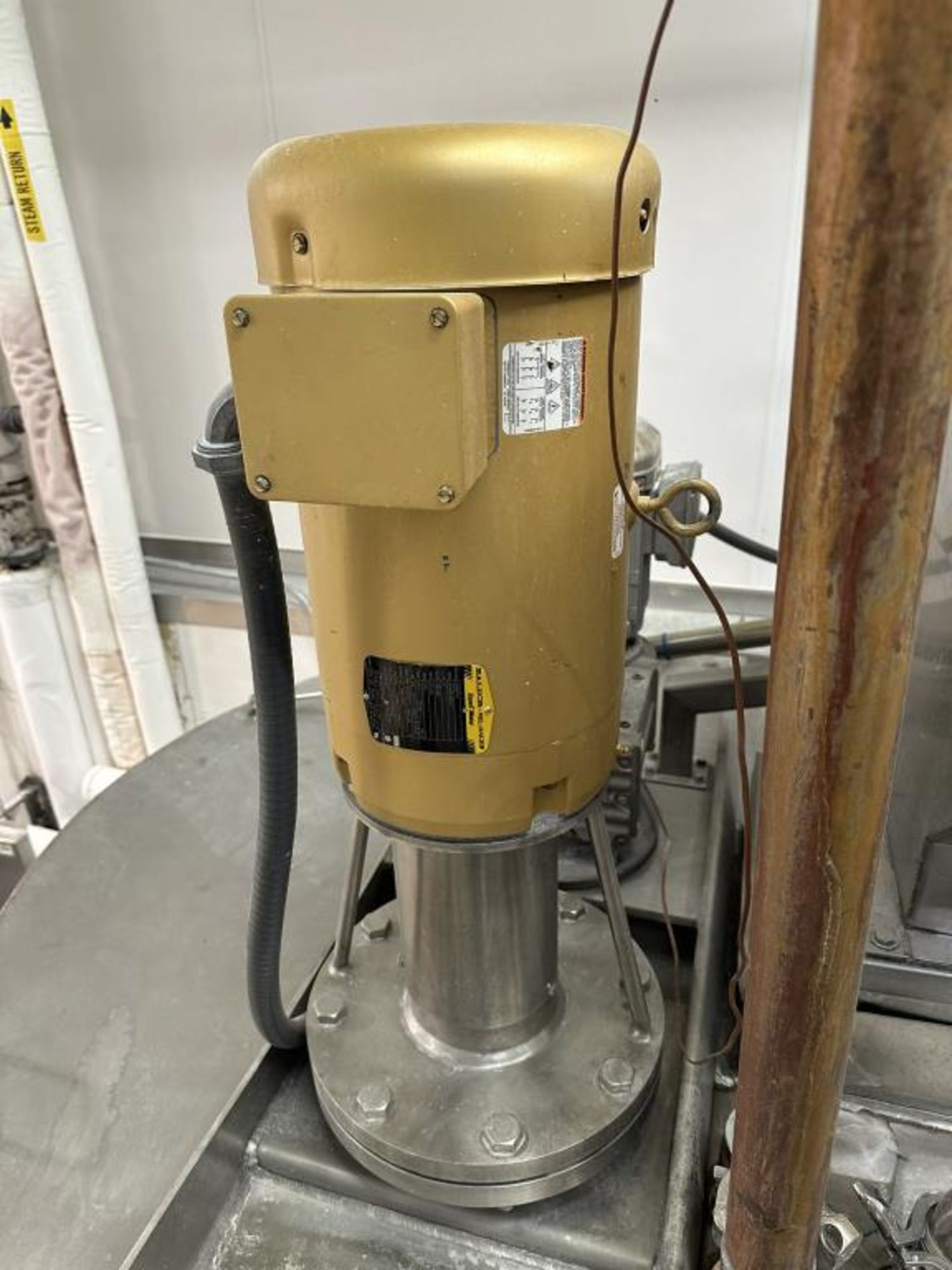 Steam Jacketed Mixing Tank and Agitator - Image 9 of 10