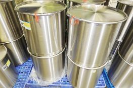 100-Liter Cap. SS Drums w- Lid