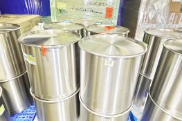 100-Liter Cap. SS Drums w- Lid