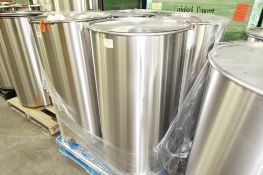 300-Liter Cap. SS Drums w- Lid