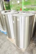 300-Liter Cap. SS Drums w- Lid