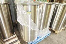 300-Liter Cap. SS Drums w- Lid