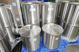 100-Liter Cap. SS Drums w- Lid