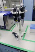 (8) Gilson Pipetteman Single Channel Pipettes