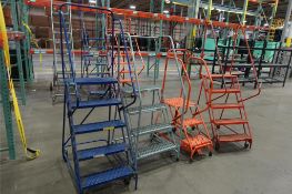 (4) Rolling Stepladders