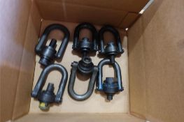 (6) Assorted Swivel Eye Bolts