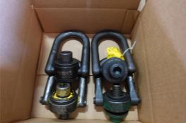 (4) Assorted Swivel Eye Bolts