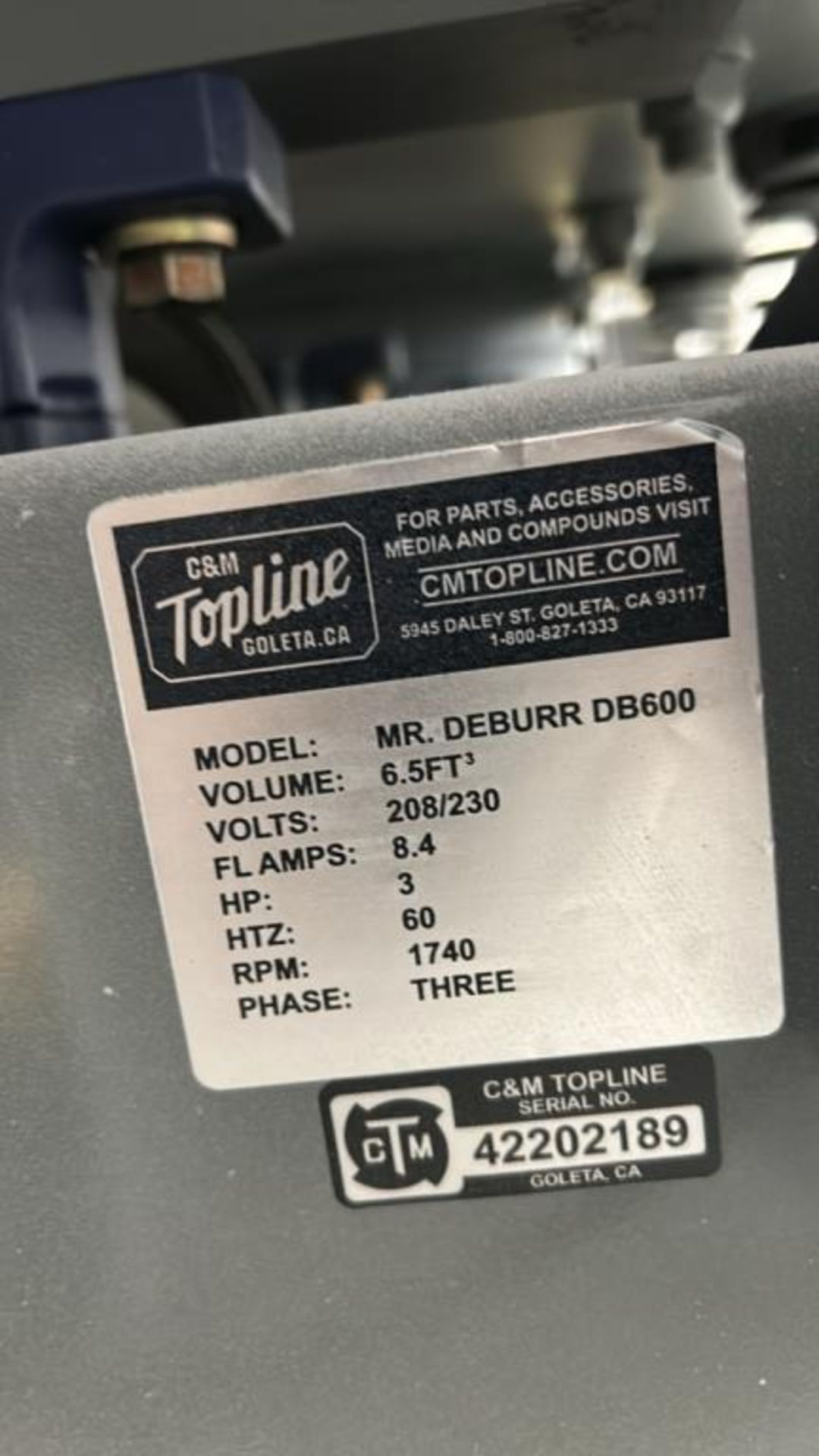 C & M Topline Deburring Machine - Image 4 of 4