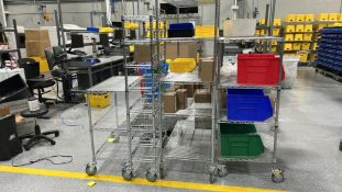 ULINE Assorted Wire Racks on Wheels
