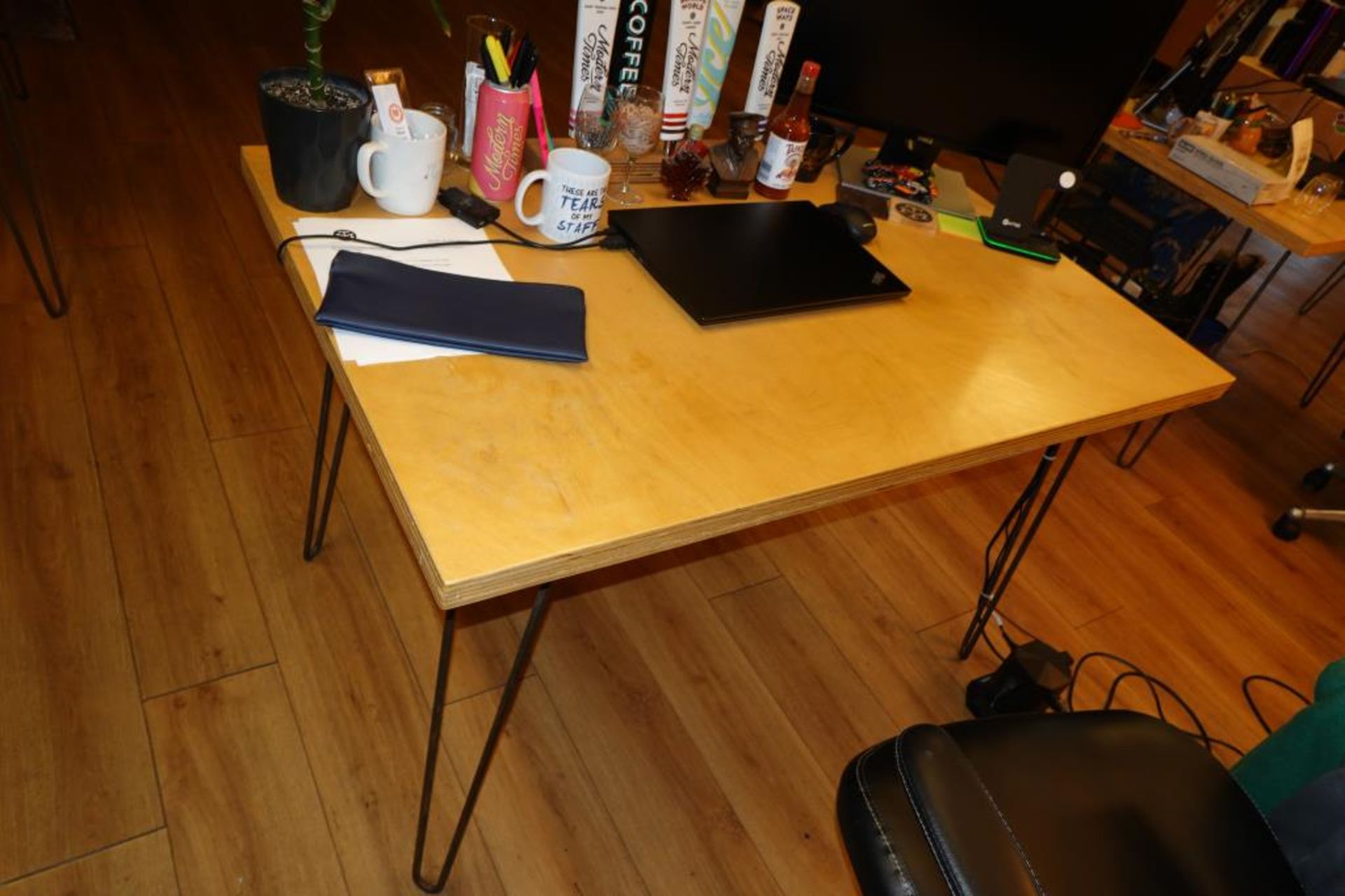 Assorted Wood Top Table/ Desks - Image 2 of 5