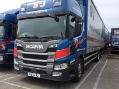Scania P320 6x2 Rigid Curtainsider With Rear Lift Axle, Fork Truck Mounts, Sleeper Cab301192kmsYear