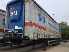 Cartwright Tri-Axle Curtainside Trailer With Air Suspension, Test Until 31/10/2024, serial number C4