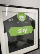 Matthew Hayman Framed & Signed Sky Adidas Pinarello Special Addition Rainforest Green Cycling Jersey