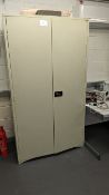 Two door Steel Cupboard with Shelves and Drawers