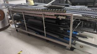 2: Long trolleys and contents (mainly roller track)