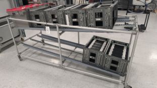 2 tier trolley with rollers