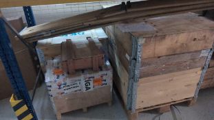 Quantity miscellaneous wooden crates.