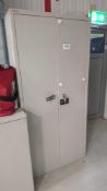 Tall 2 door steel cupboard