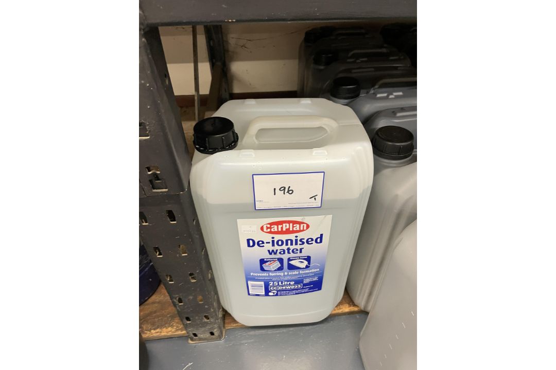1: 25L Carplan De-ionised Water As Lotted