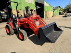 1: Kioti CX2510 HST, 4WD Compact Tractor SR-TB130 On Grassland Tyres With Kioti