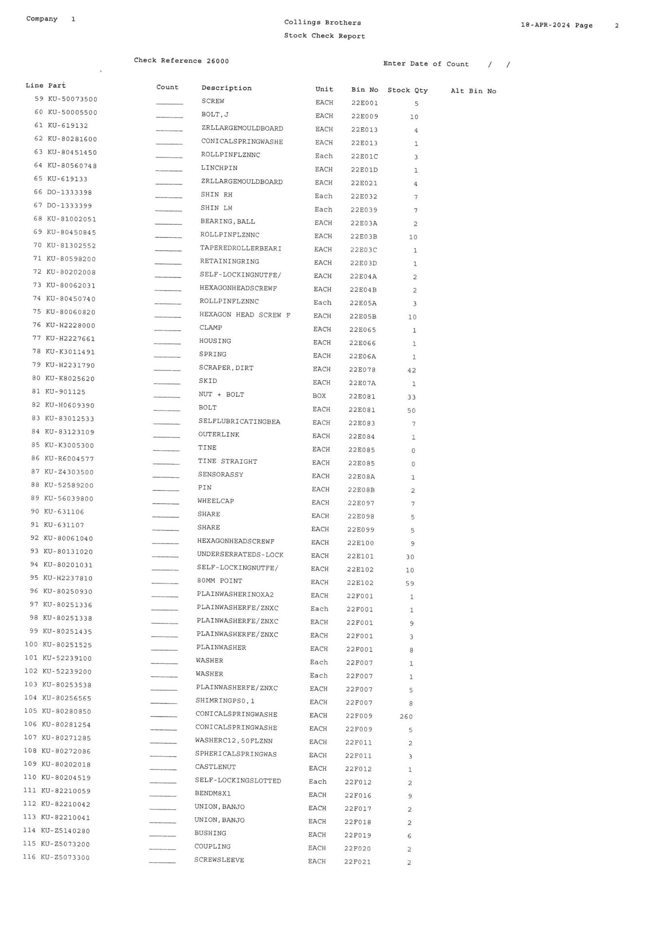 Contents of Kuhn & Dowesdwell Parts As Lotted. (Please See Listing for Contents of Lot 324 in Photo - Image 6 of 18