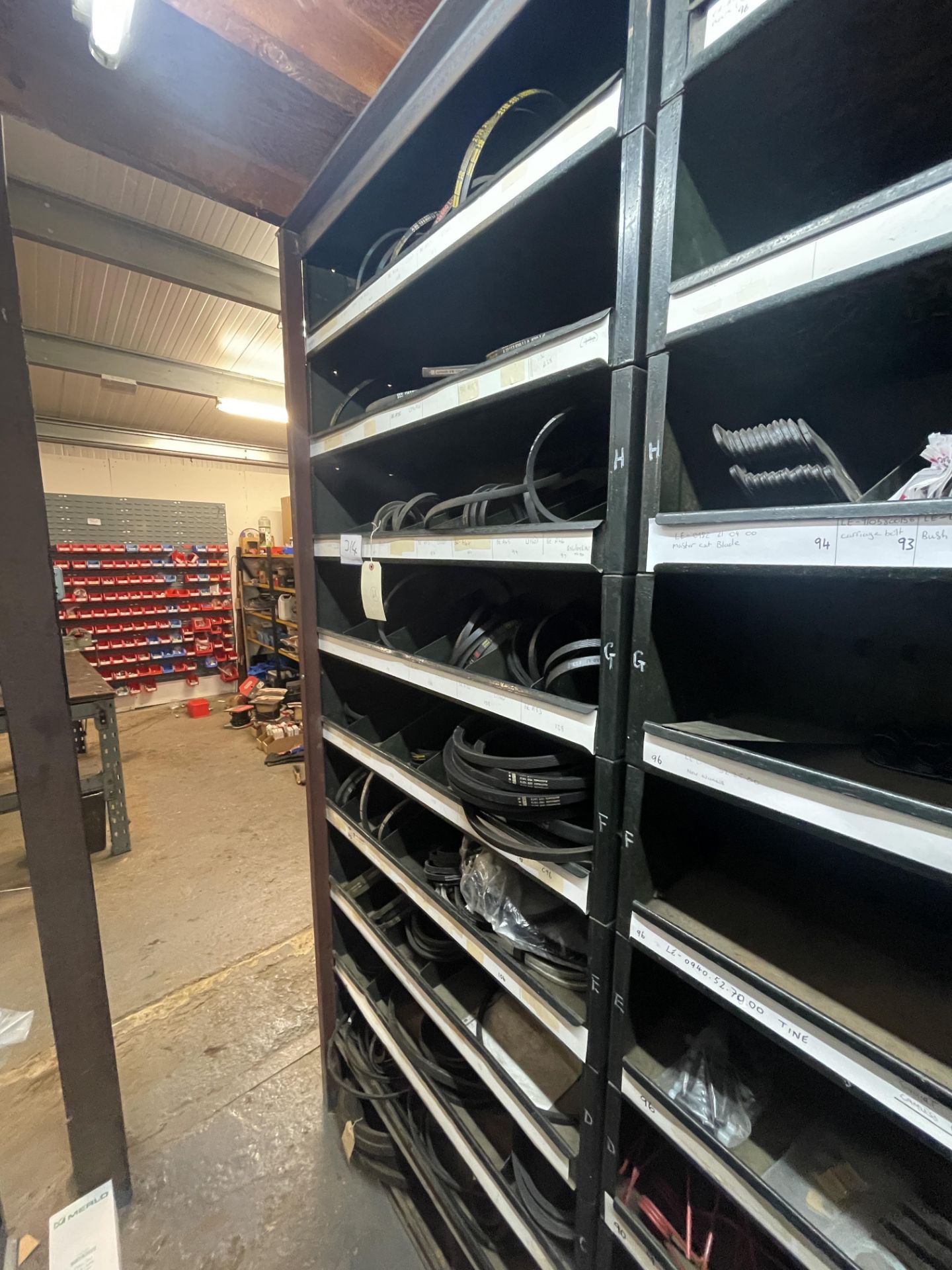 Contents of Various Mower Running Belts As Lotted