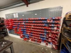 9: Tote Bin Racks, 1: Rack & Contents to Include Large Quantity of Hydraulic Fittings & Pipes As Lot