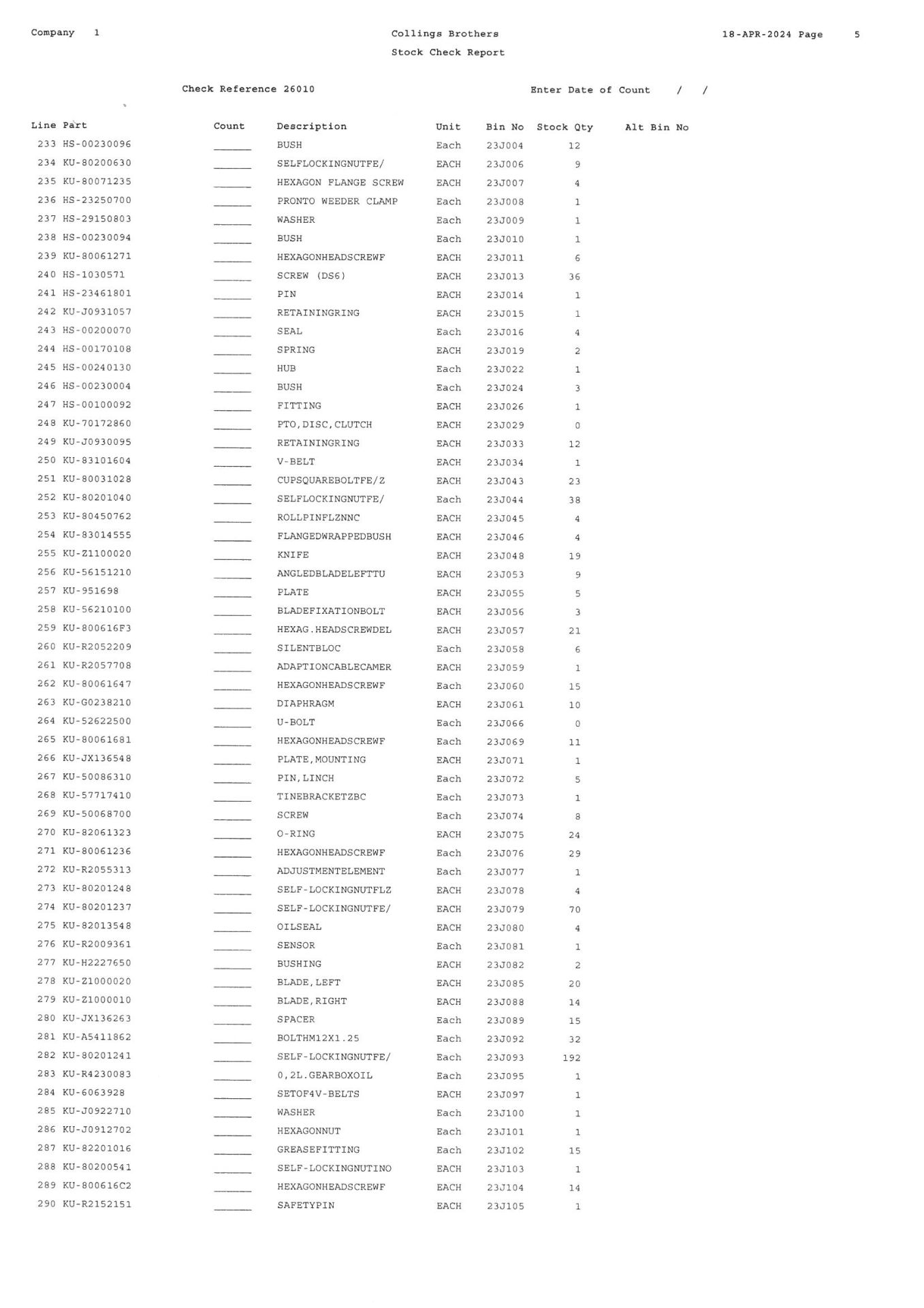 Contents of Kuhn & Dowesdwell Parts As Lotted. (Please See Listing for Contents of Lot 324 in Photo - Image 17 of 18