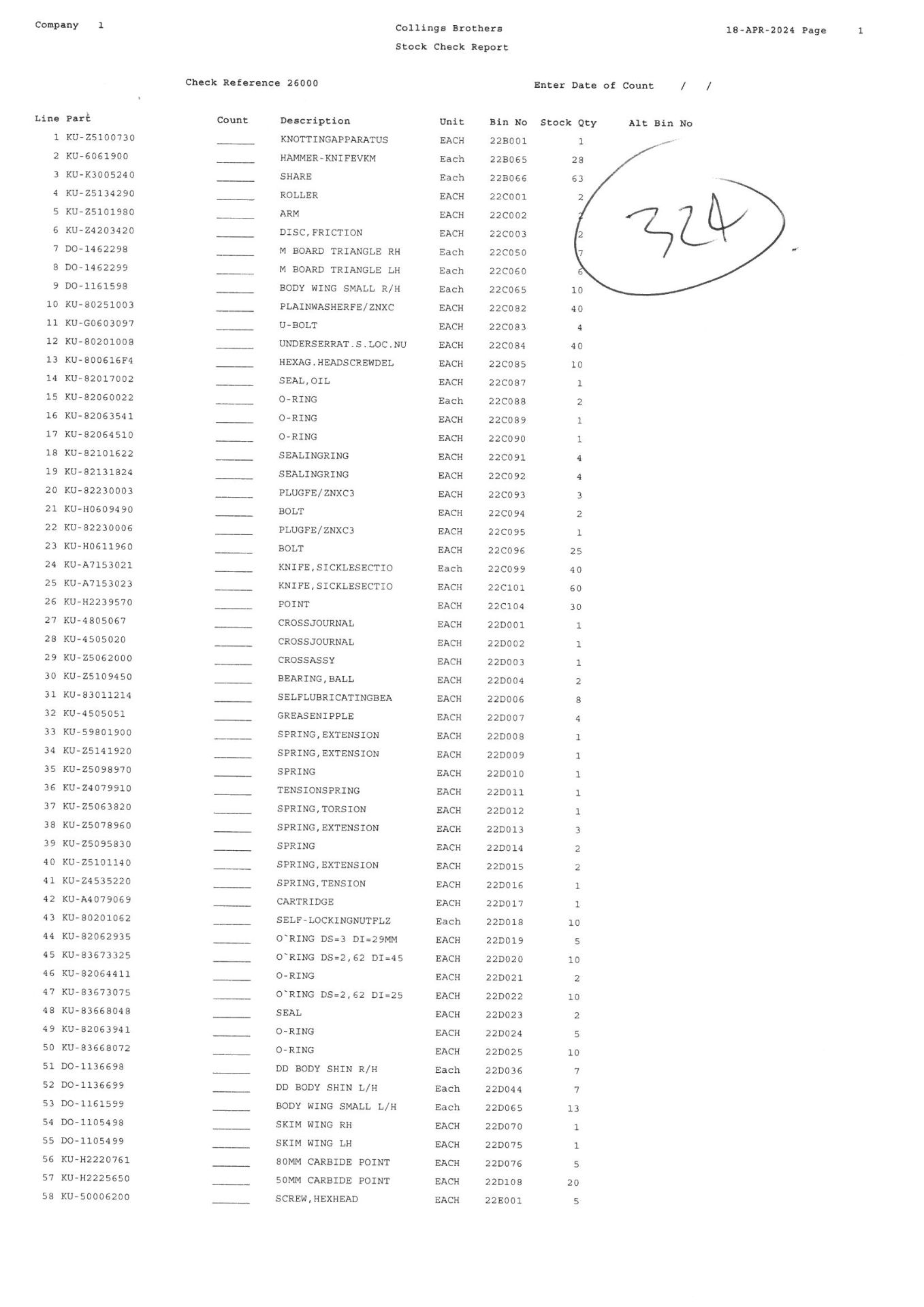 Contents of Kuhn & Dowesdwell Parts As Lotted. (Please See Listing for Contents of Lot 324 in Photo - Image 5 of 18