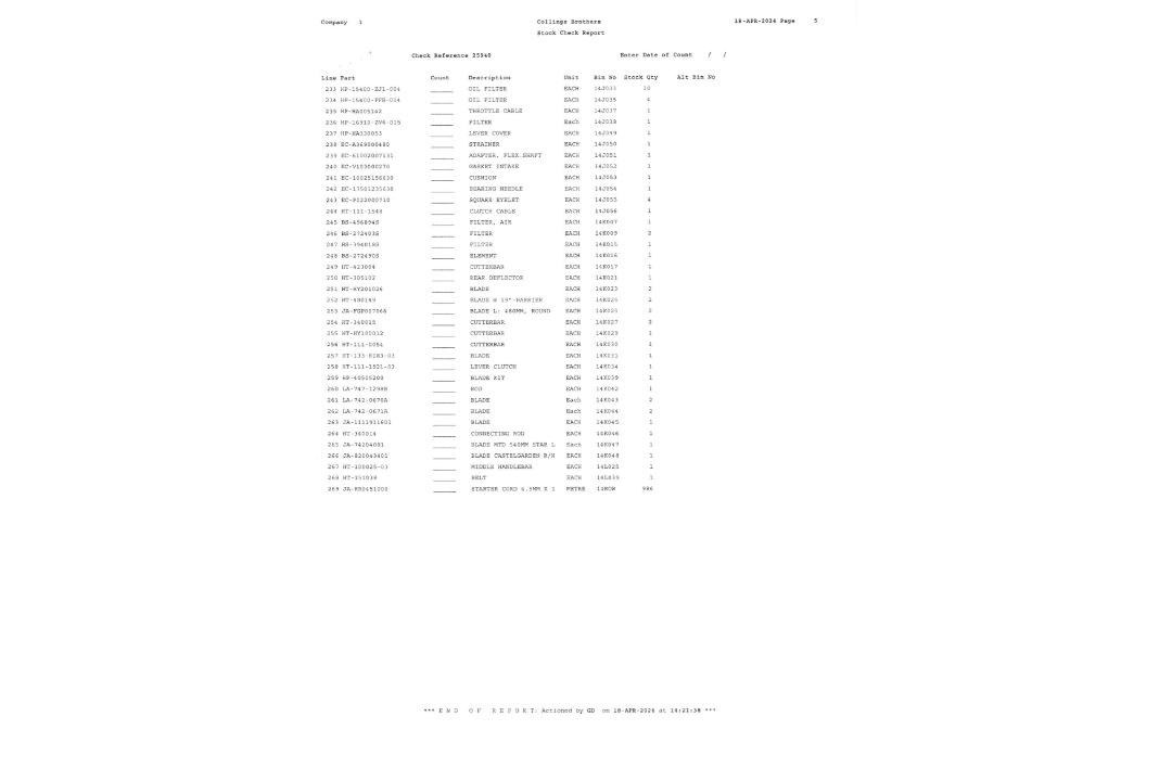 Contents of 4 Racks to Include Various Briggs & Stratton, Hayter & Cub Cadet Mower Parts As Lotted. - Image 6 of 6
