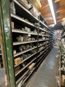 Contents of 7 Racks to Include a Large Quantity of Case Small Parts, Bearings, Spacers, Snap Rings,