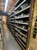 Contents of 7 Racks to Include a Large Quantity of Case Small Parts, Bearings, Spacers, Snap Rings,