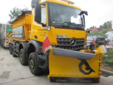 2016 MERCEDES Arocs 8x6 4143 AK - Scarab Sirius AST - Scarab SPV-320 Plough - Gritter