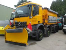 2016 MERCEDES Arocs 8x6 4143 AK - Scarab Sirius AST - Scarab SPV-320 Plough - Gritter
