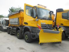 2016 MERCEDES Arocs 8x6 4143 AK - Scarab Sirius AST - Scarab SPV-320 Plough - Gritter