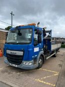 2015 DAF LF 150 FA 08T Fred Smith & Sons Dropside Body - HIAB 066DS-3Duo Crane