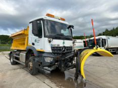 2017 MERCEDES Arocs 4x4 1824 A - Schmidt Stratos B60-36 VES-490U - Schmidt SNK 27 Snowplough - Grit