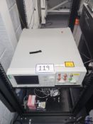 1: Keysight, 8164B, Lightwave Measurement System. Asset No. 61. Serial No. DE56506197