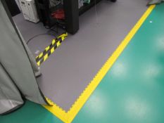 1: Approx 8m x 3m Multi Sectional Interlocking Projectors Rubber Flooring As Lotted